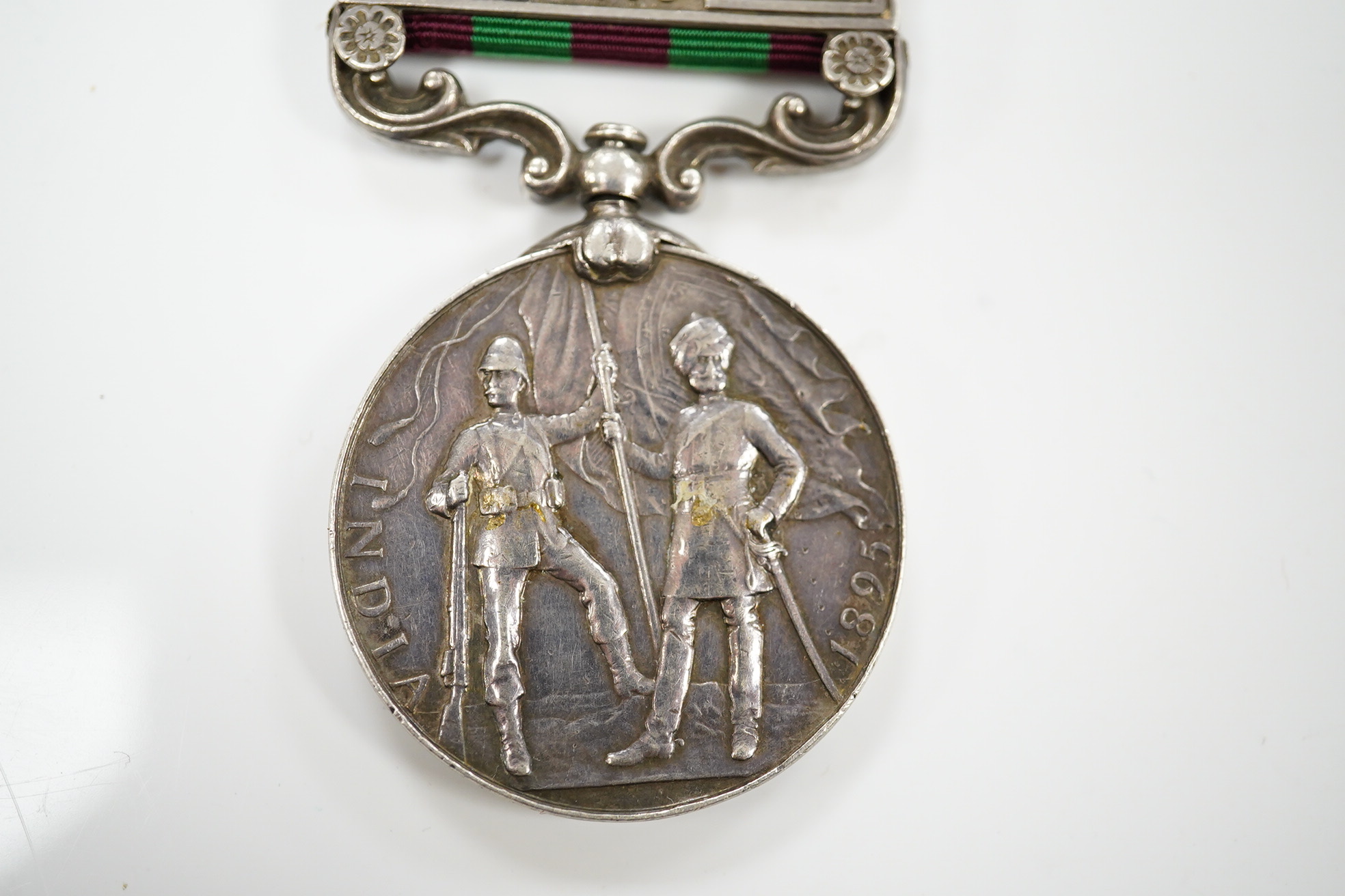 An India Medals with Punjab Frontier 1897-98 and Relief of Chitral 1895 clasps